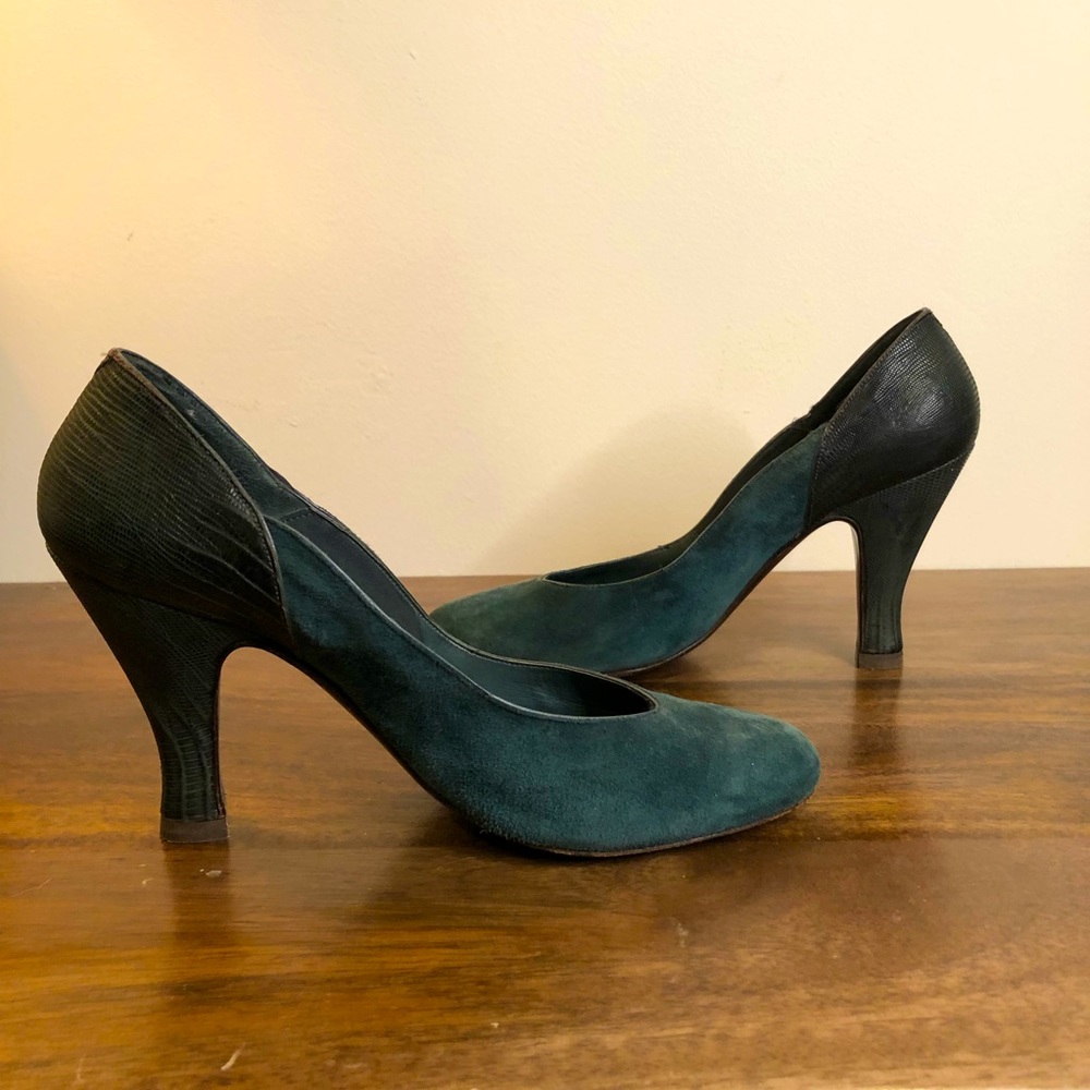 ❤️ Vintage 1980’s Susan Bennis/Warren Edwards Lizard Skin Pumps